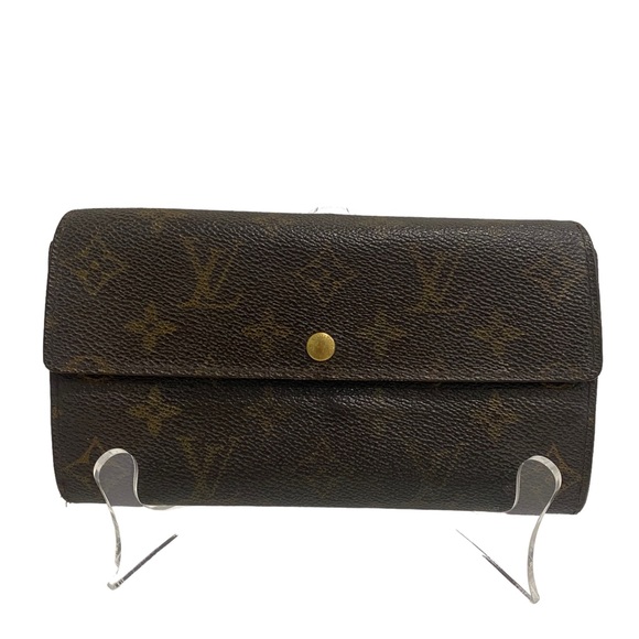 LV Louis Vuitton Monogram Sarah Long Bifold Wallet - monogram - Damaged Flawed - Picture 5 of 13